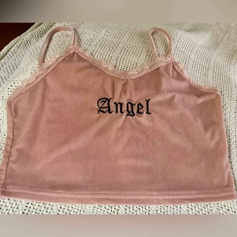Shein velvet crop top. Size M